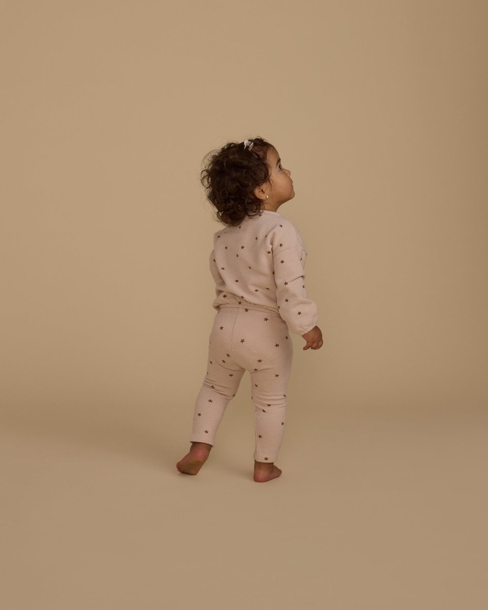 SHELL STARS SPONGEY KNIT SWEATSHIRT AND LEGGINGS SET - SET
