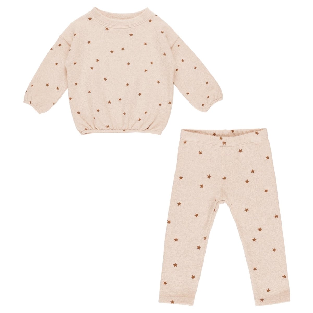 SHELL STARS SPONGEY KNIT SWEATSHIRT AND LEGGINGS SET - SET