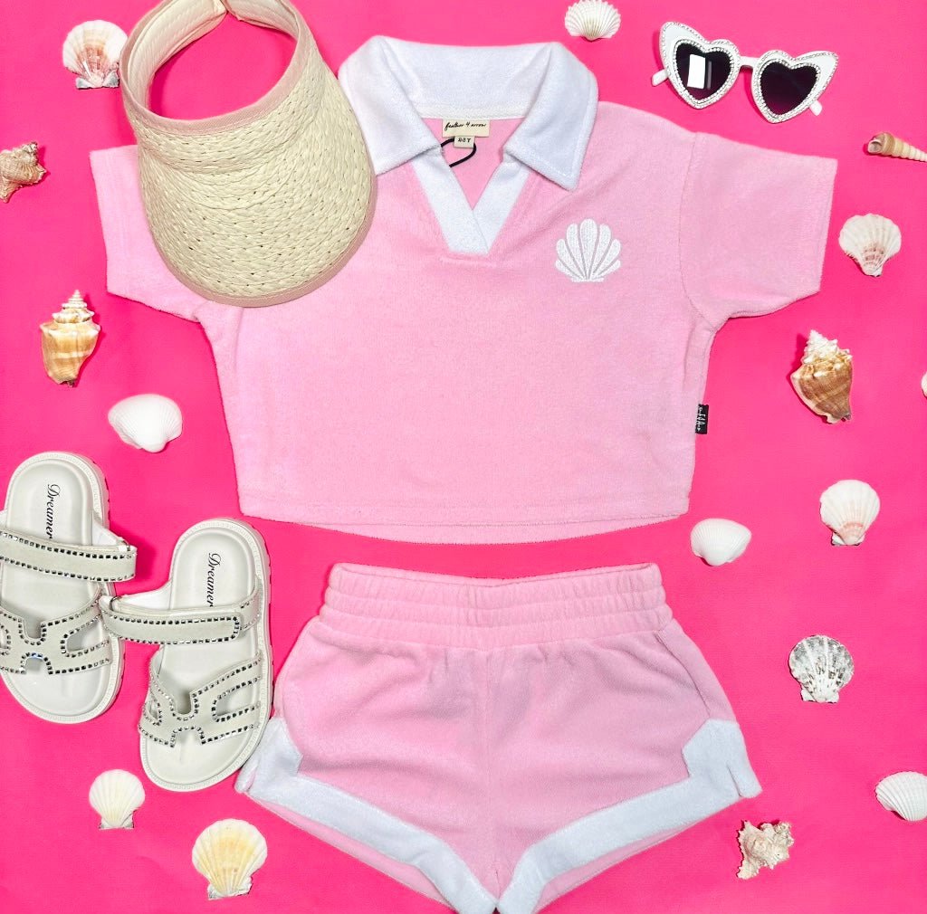 SHELL YEAH POLO TOP - SHORT SLEEVE TOPS