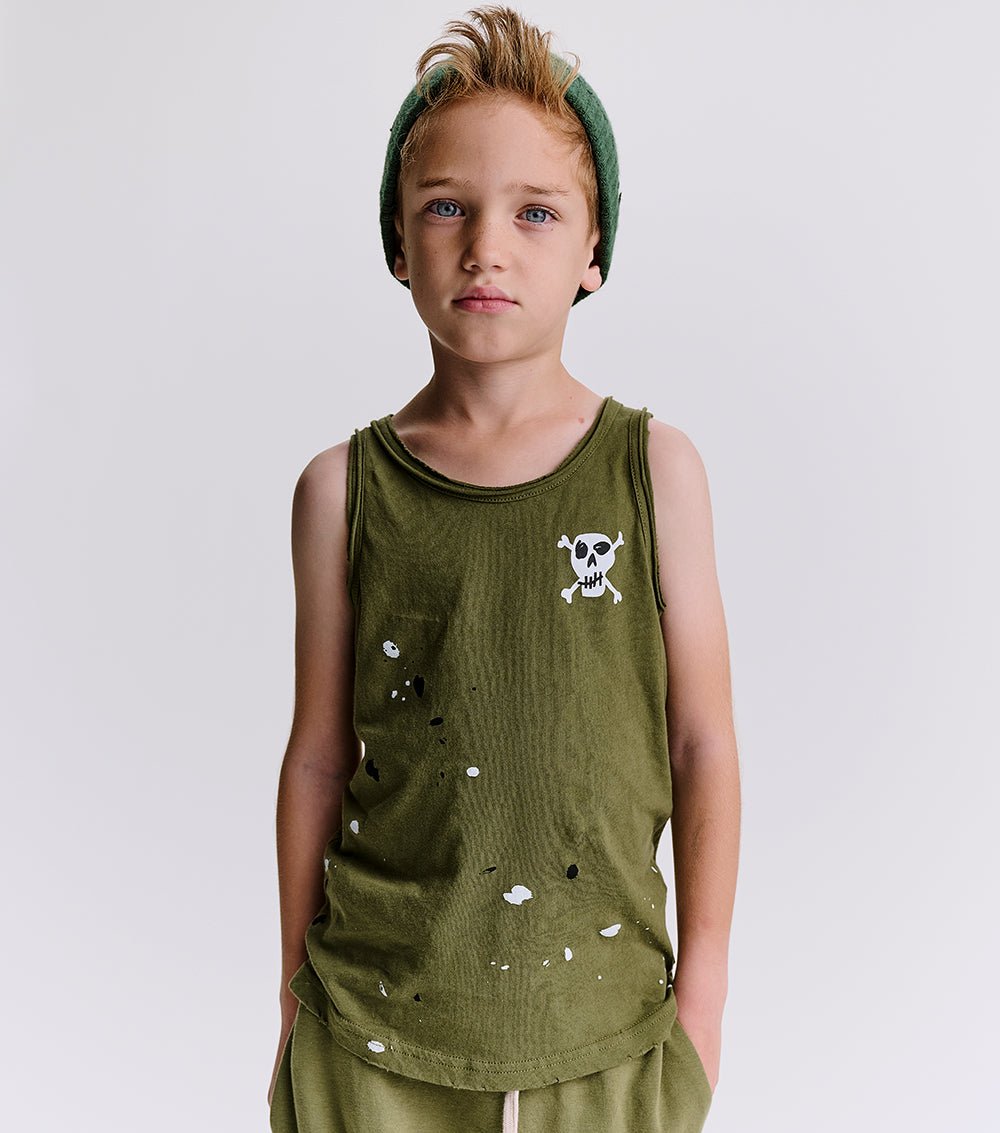 SKULL SPLATTER TANK TOP - TANK TOPS