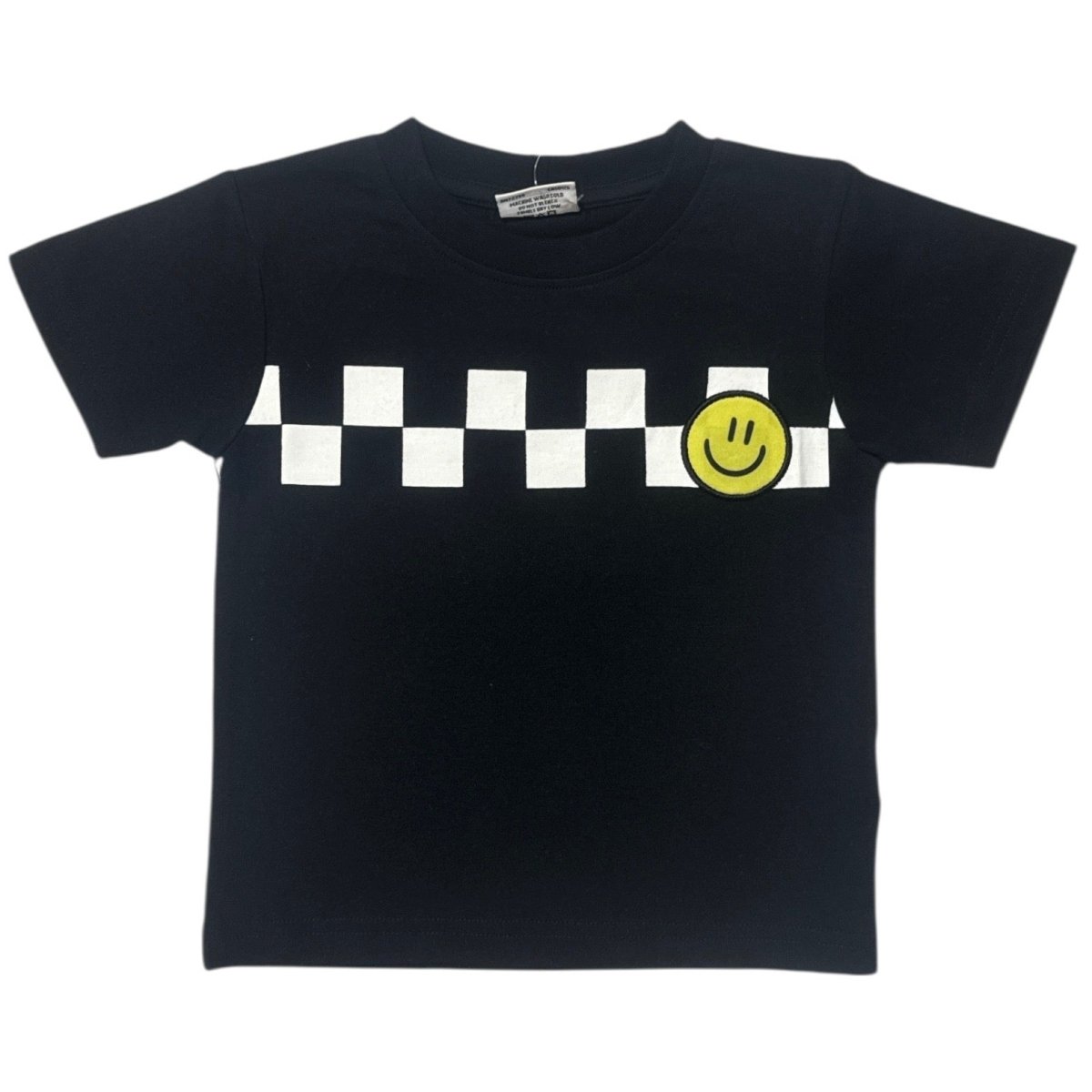 SMILEY CHECKERED TSHIRT - MISH MISH