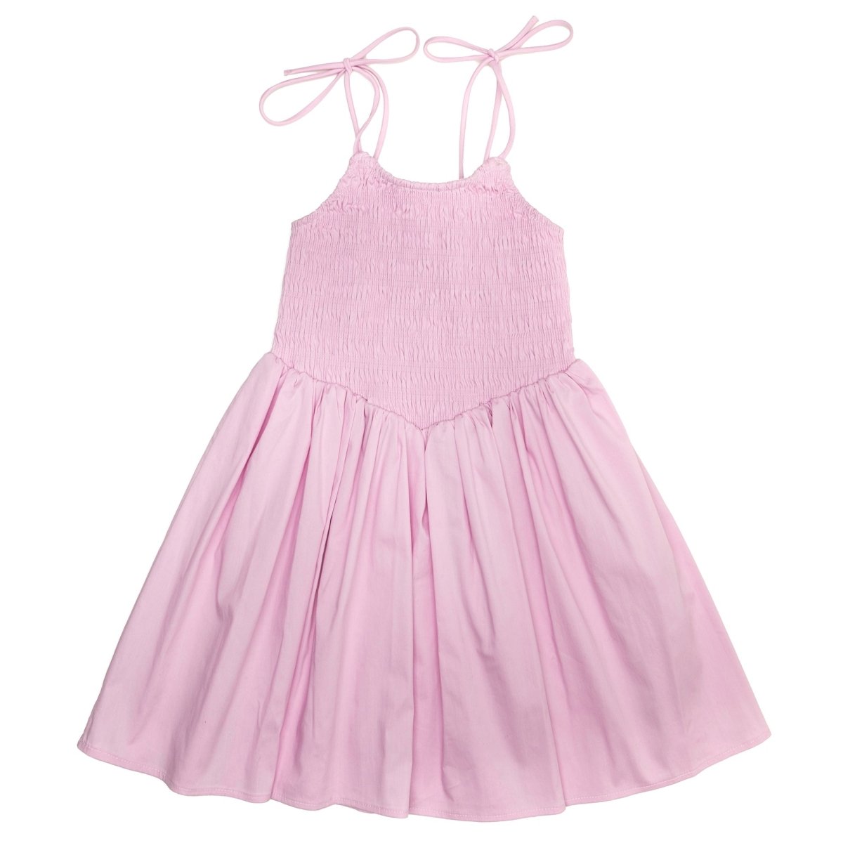 SOFIA SMOCKED DROP WAIST DRESS 10 / PINK SOFIA SMOCKED DROP WAIST DRESS 10 / PINK