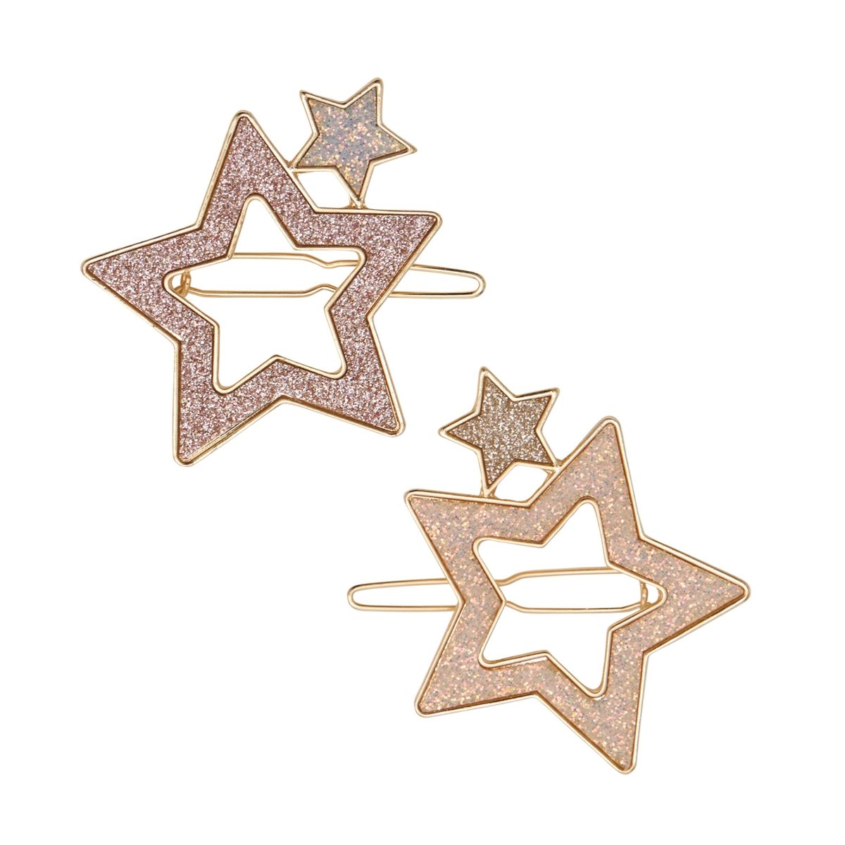 SPARKLE STARS SNAP CLIP SET OF 2 (PREORDER) - MIMI & LULA - CLIPS