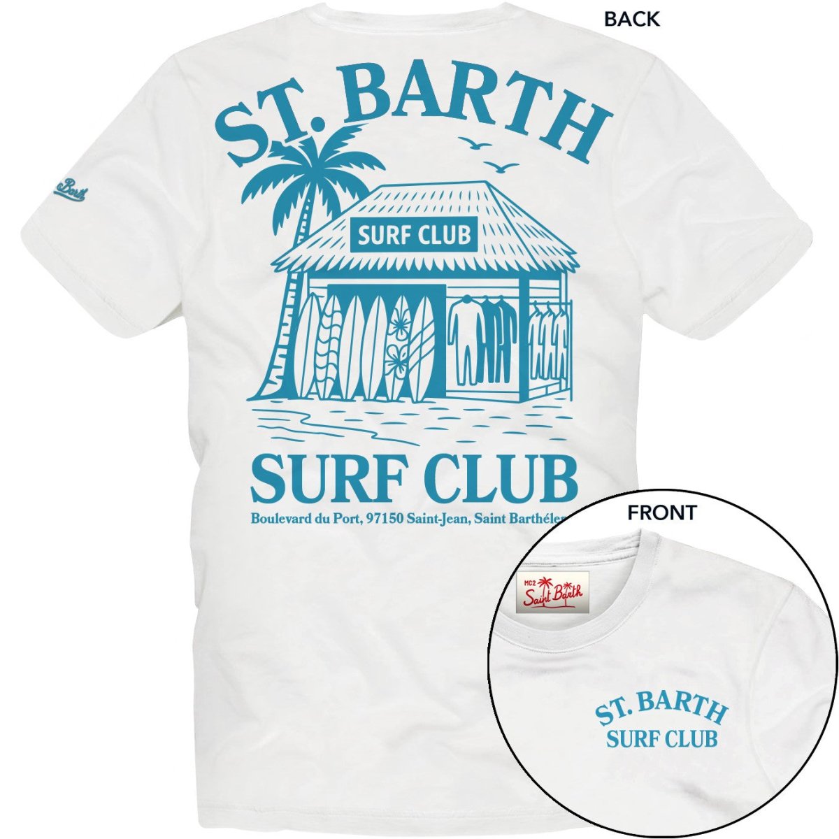 ST BARTH SURF CLUB PORTLAND TSHIRT (PREORDER) - SHORT SLEEVE TOPS