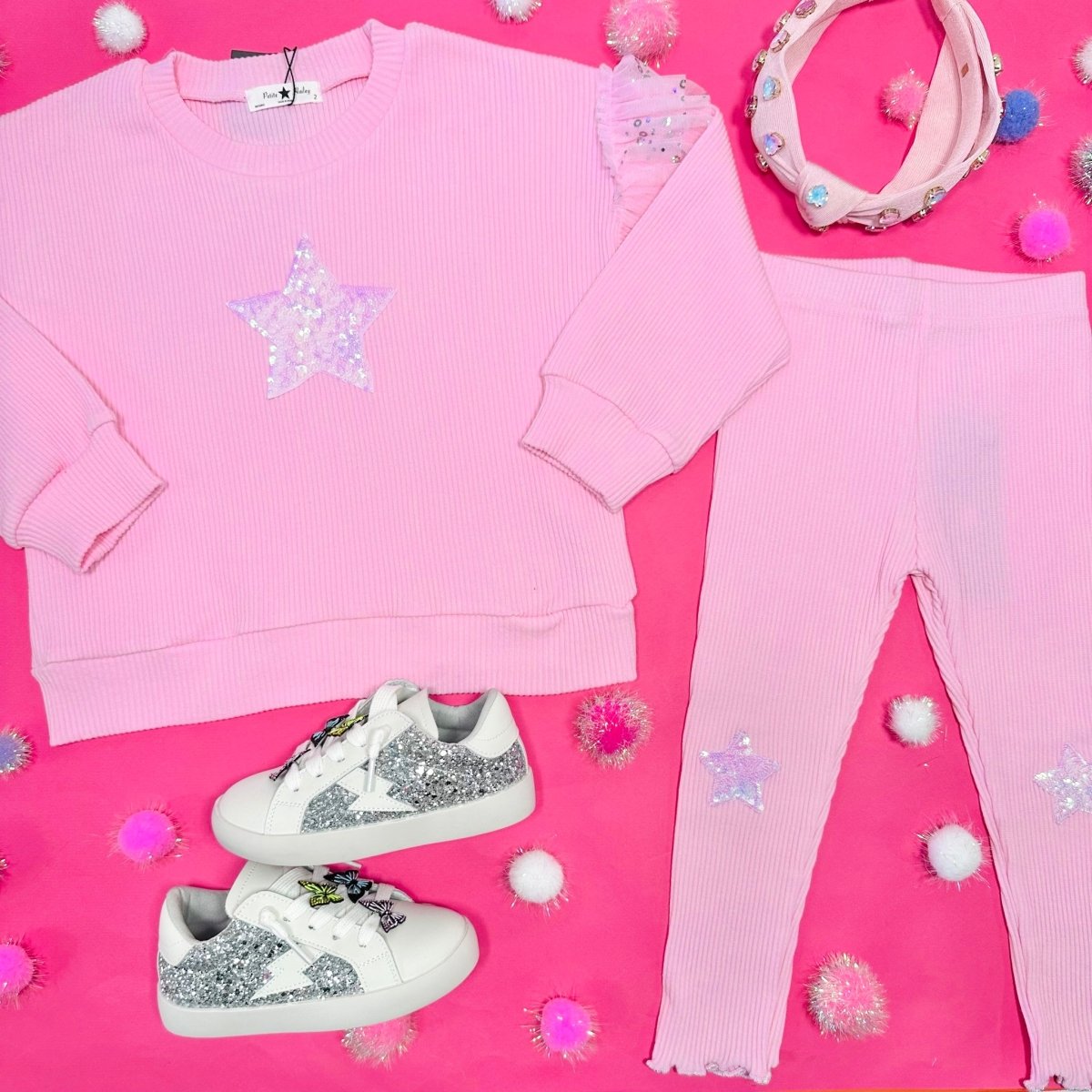 STAR SWEATSHIRT AND LEGGINGS SET - SET