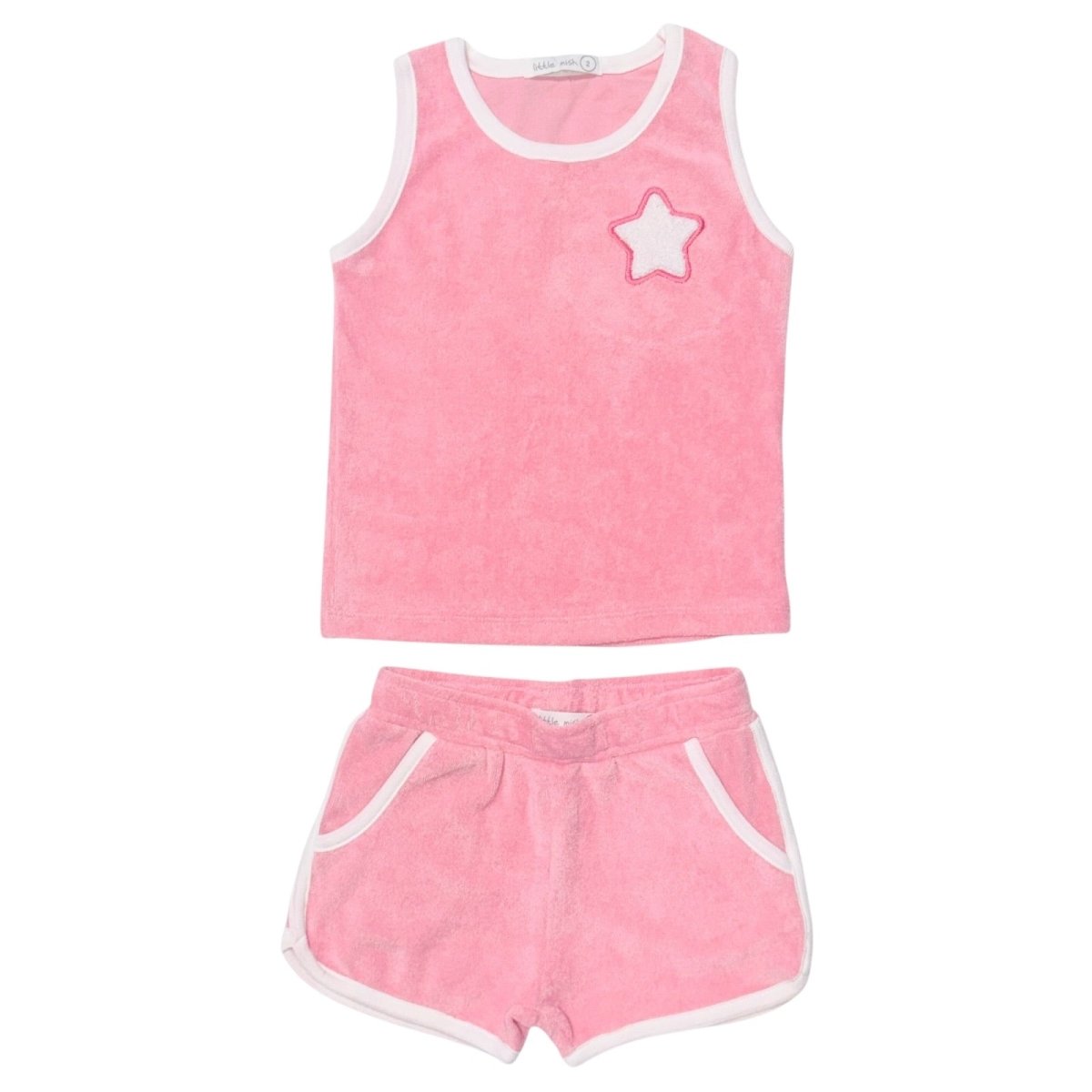 STAR TERRY CLOTH TANK TOP AND SHORTS SET - MISH MISH