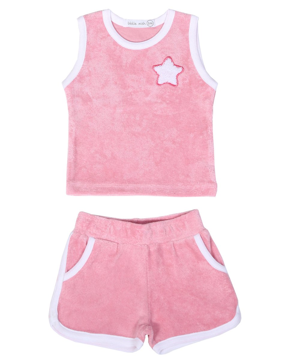 STAR TERRY CLOTH TANK TOP AND SHORTS SET (PREORDER) - SET