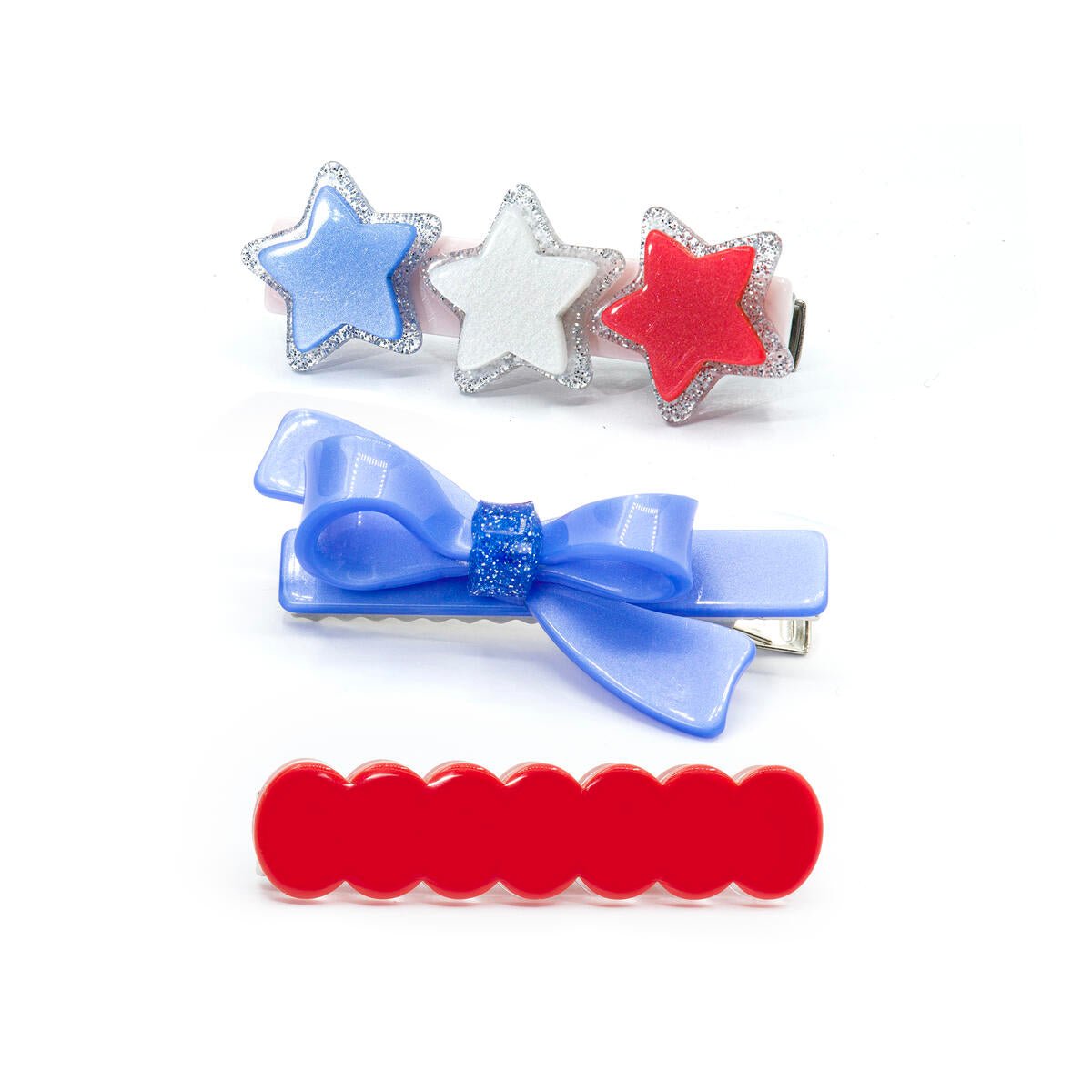 STARS & BOWS CLIPS SET OF 3 - CLIPS