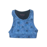 STARS DENIM EFFECT SPORTS BRA - TEREZ