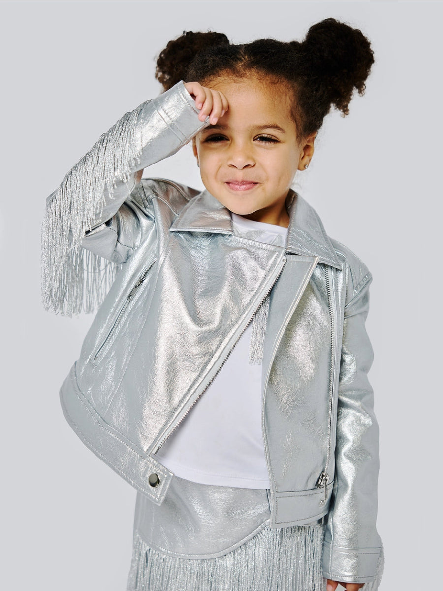 STARS FRINGE LONG SLEEVE TOP - LONG SLEEVE TOPS