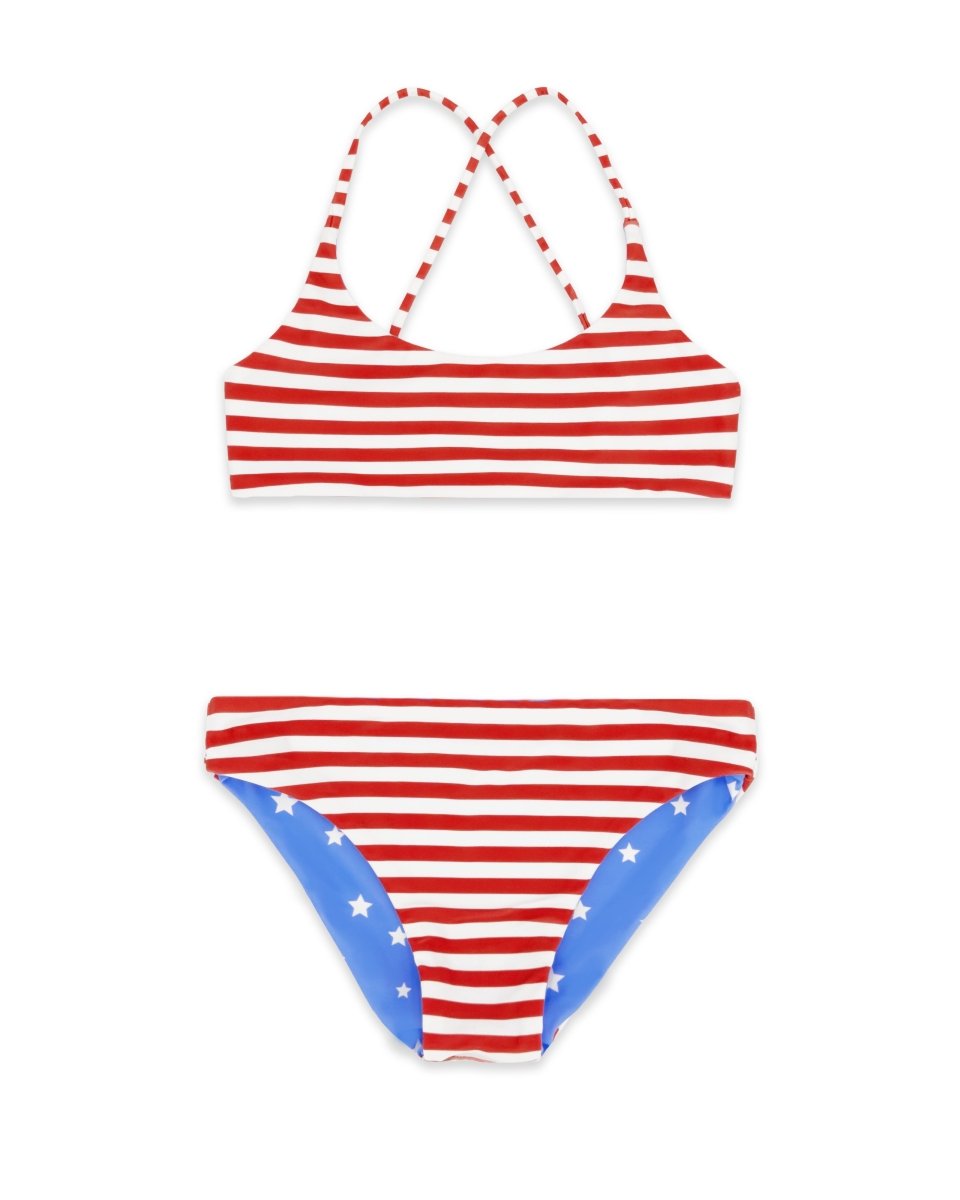 STARS & STRIPES REVERSIBLE TWO PIECE BIKINI - TWO PIECE BIKINI