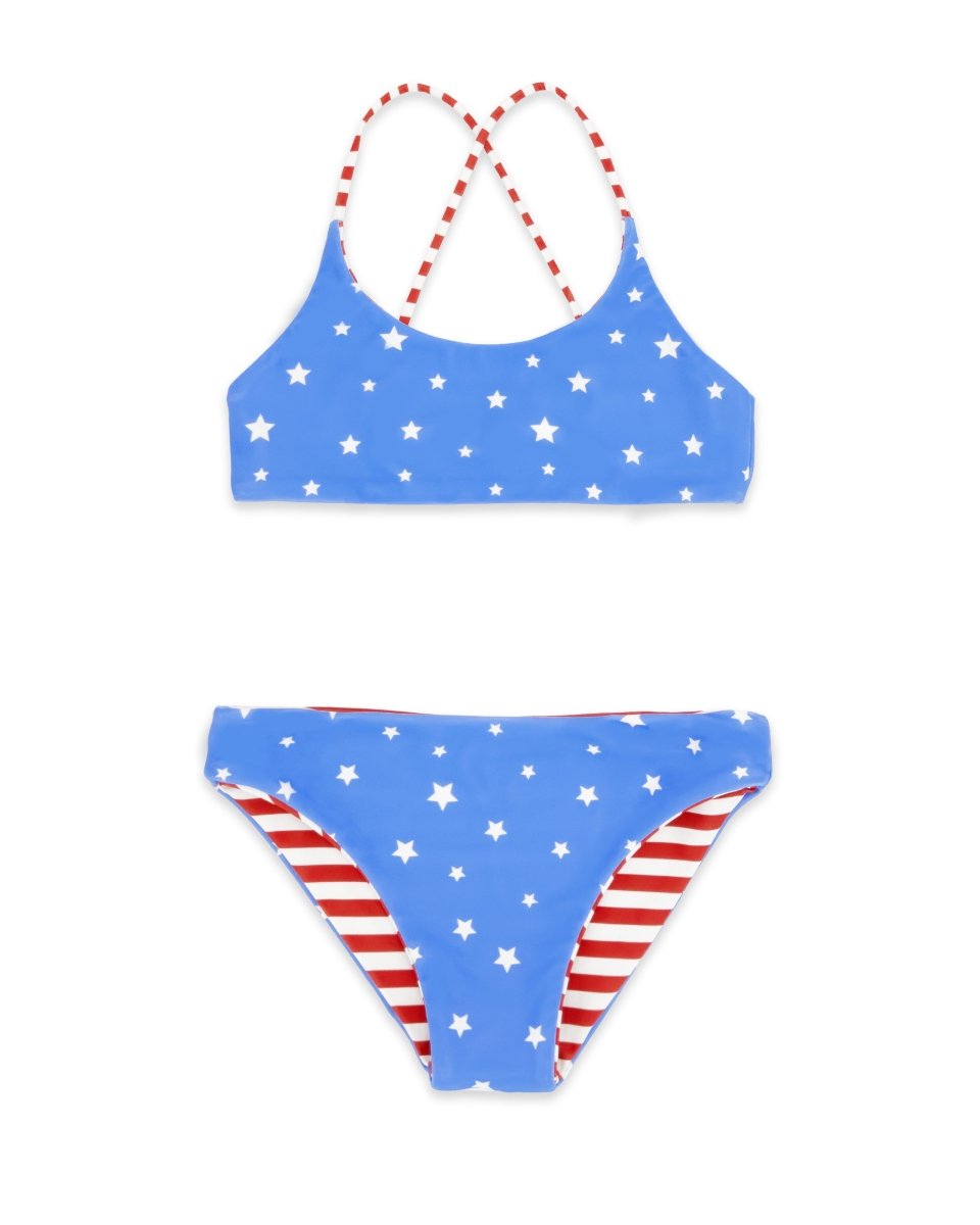 STARS & STRIPES REVERSIBLE TWO PIECE BIKINI - TWO PIECE BIKINI
