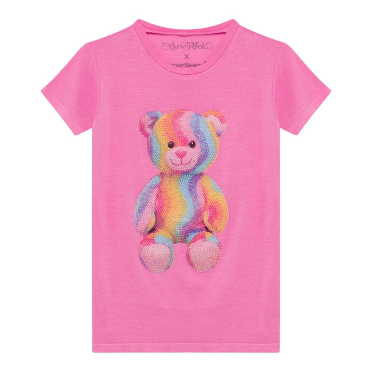 Rainbow Teddy Bear Graphic Tee | Lauren Moshi