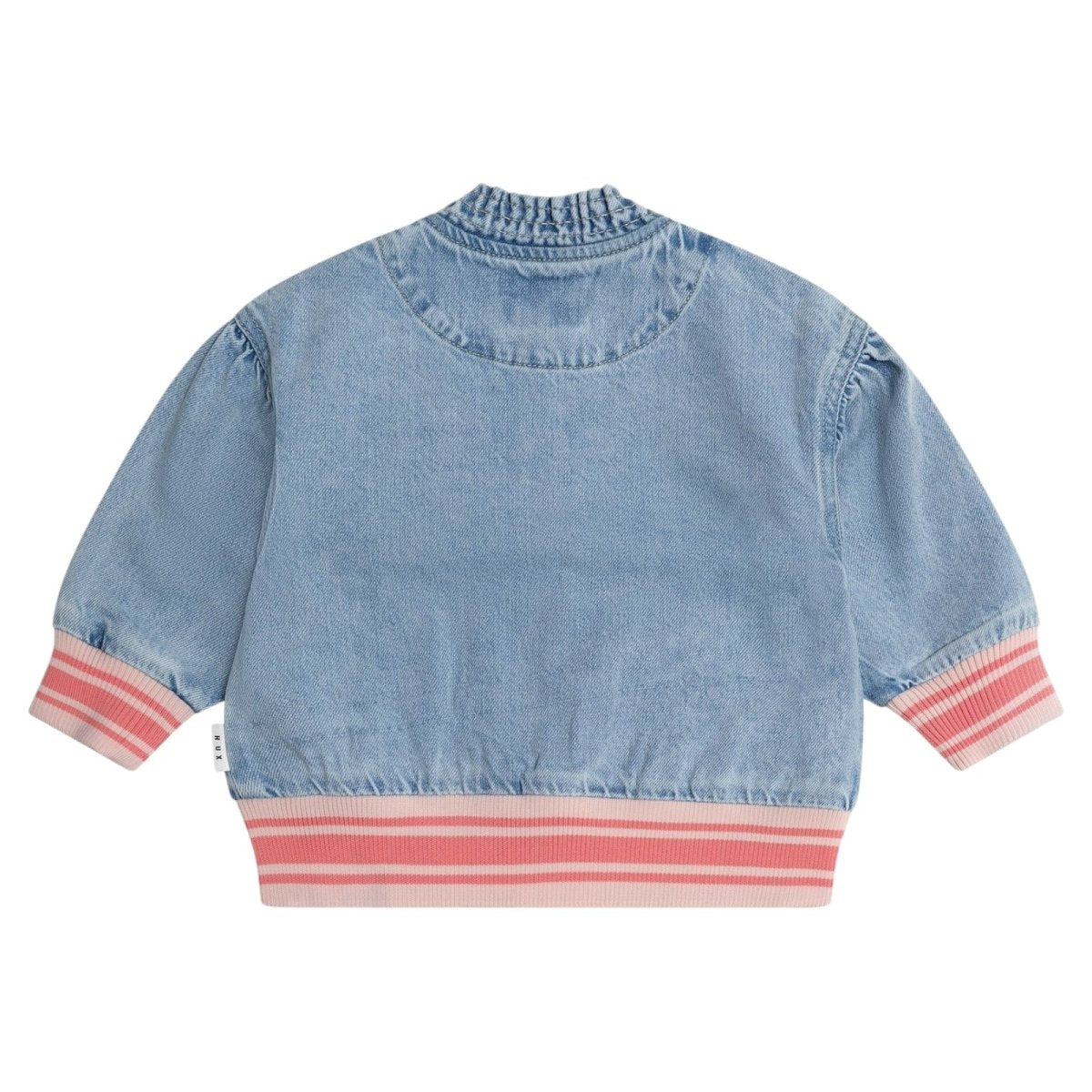 STRAWBERRY DENIM BOMBER JACKET (PREORDER) - JACKETS