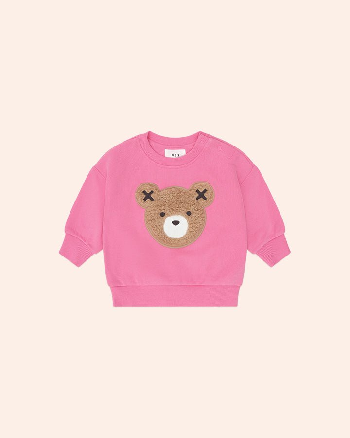 STRAWBERRY FURRY HUXBEAR SWEATSHIRT AND SWEATPANTS SET (PREORDER) - HUXBABY