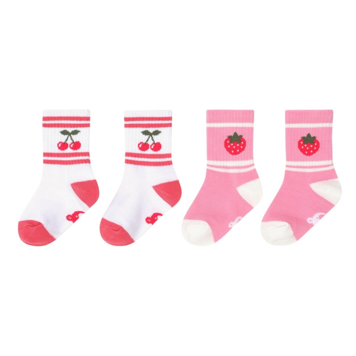 STRAWBERRY/CHERRY 2 PACK SOCKS - HUXBABY