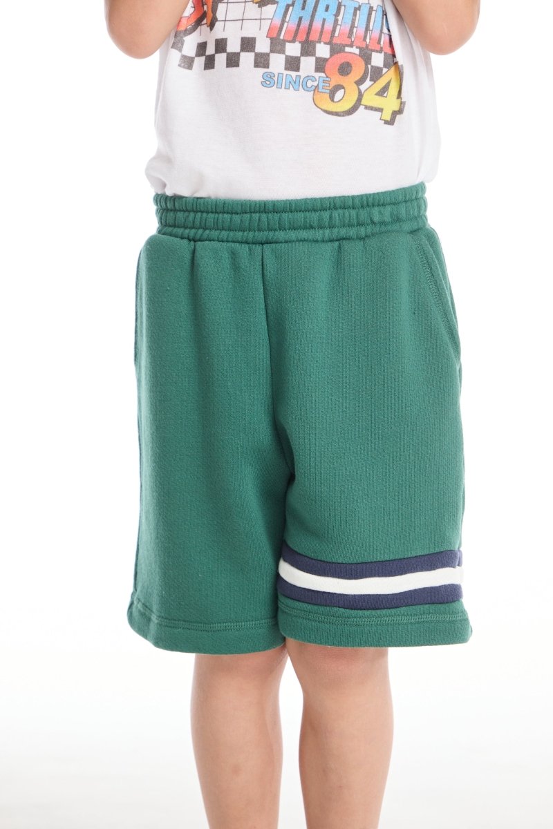 STRIPE TRIM SHORTS - SHORTS