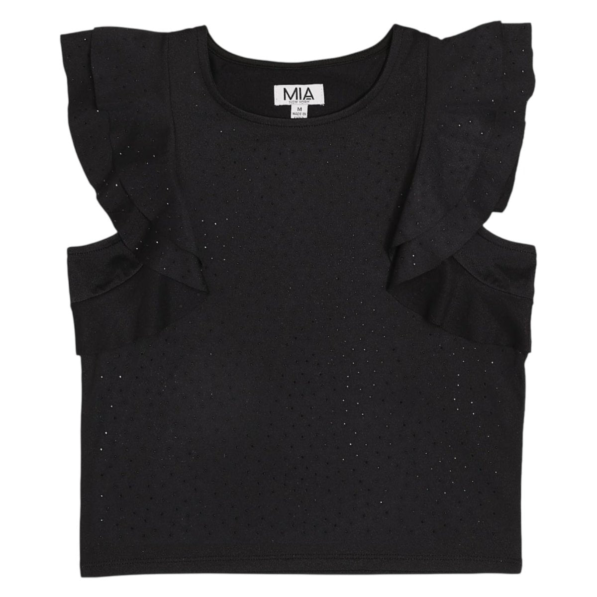 STUDDED FLUTTER TOP - TANK TOPS