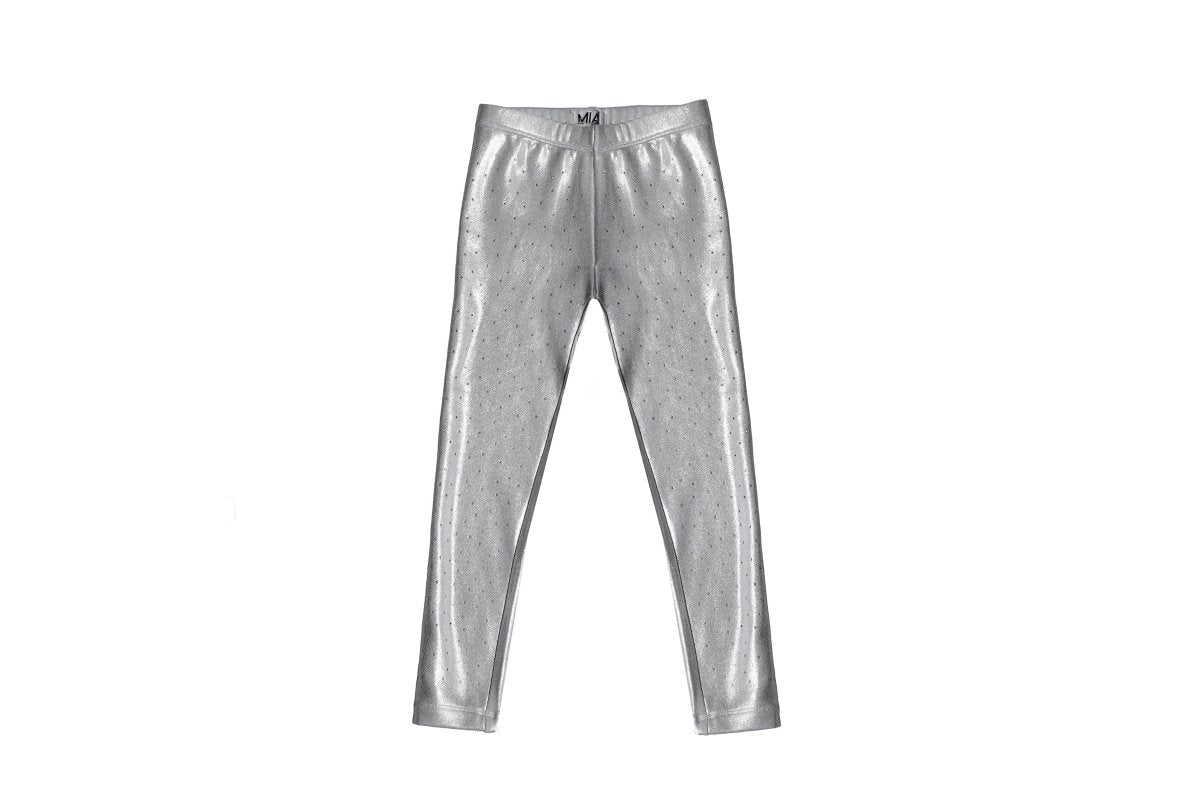 STUDDEN METALLIC LEGGINGS (PREORDER) - MINI DREAMERS