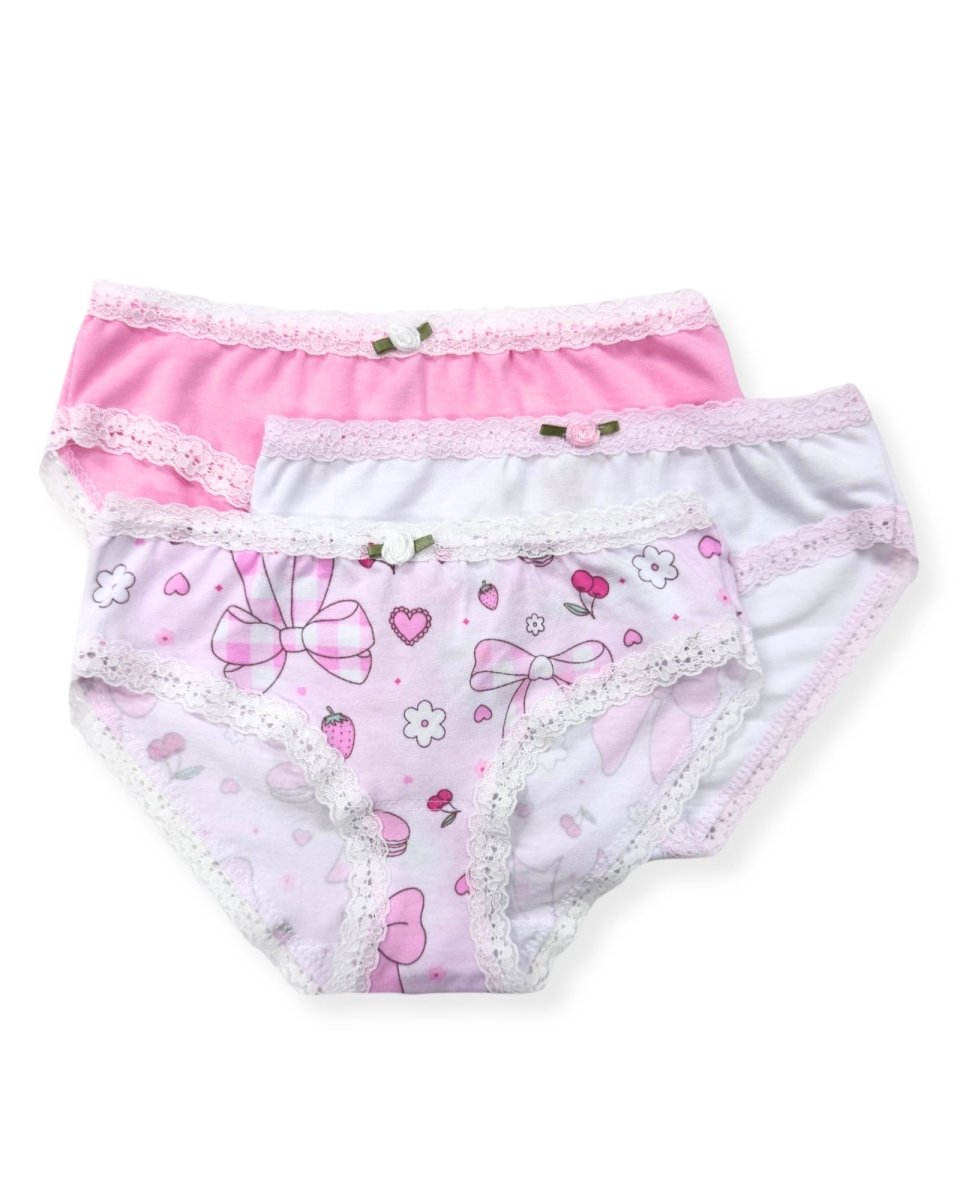 SUMMER BOWS 3 PACK PANTIES (PREORDER) - ESME