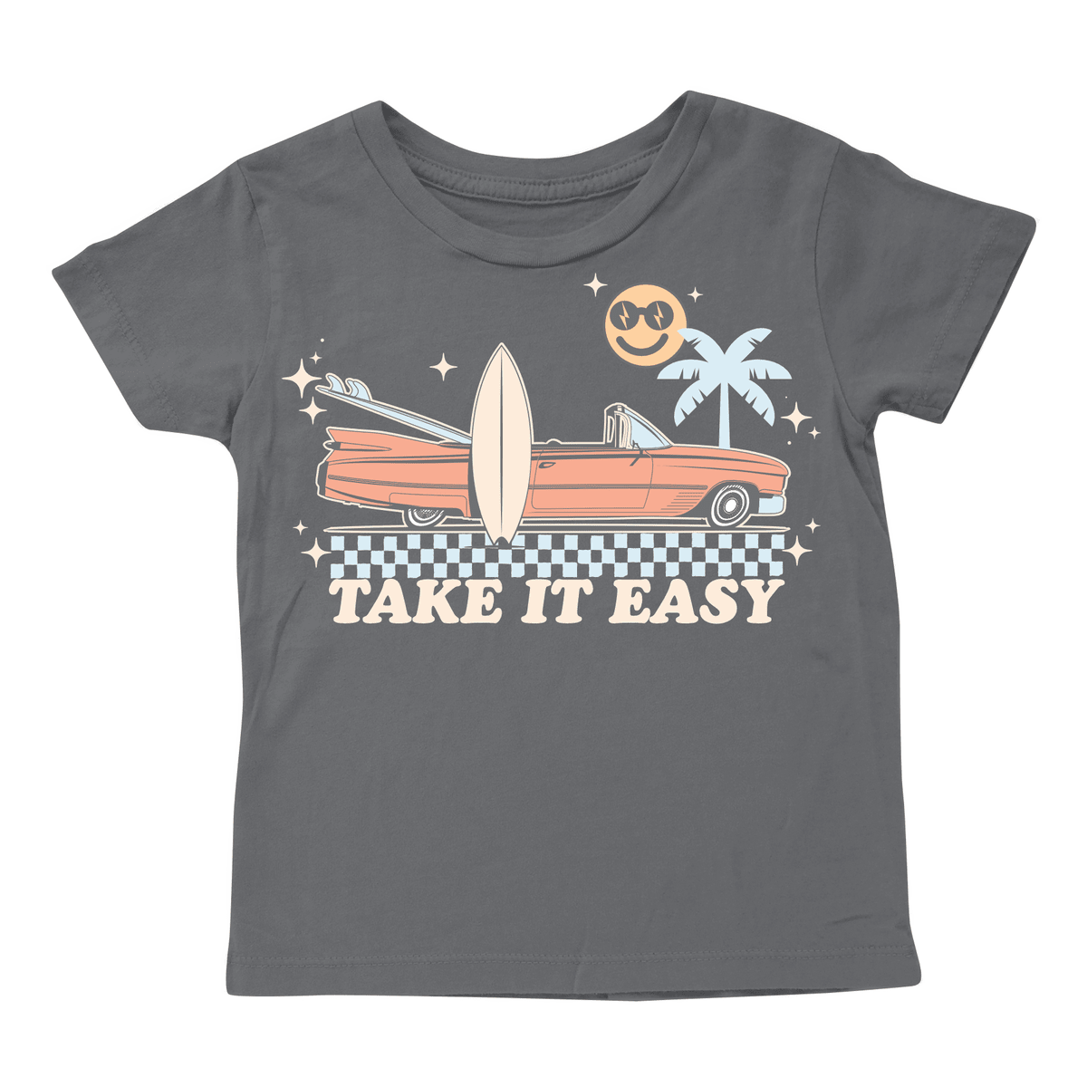TAKE IT EASY SURF TSHIRT (PREORDER) - TINY WHALES