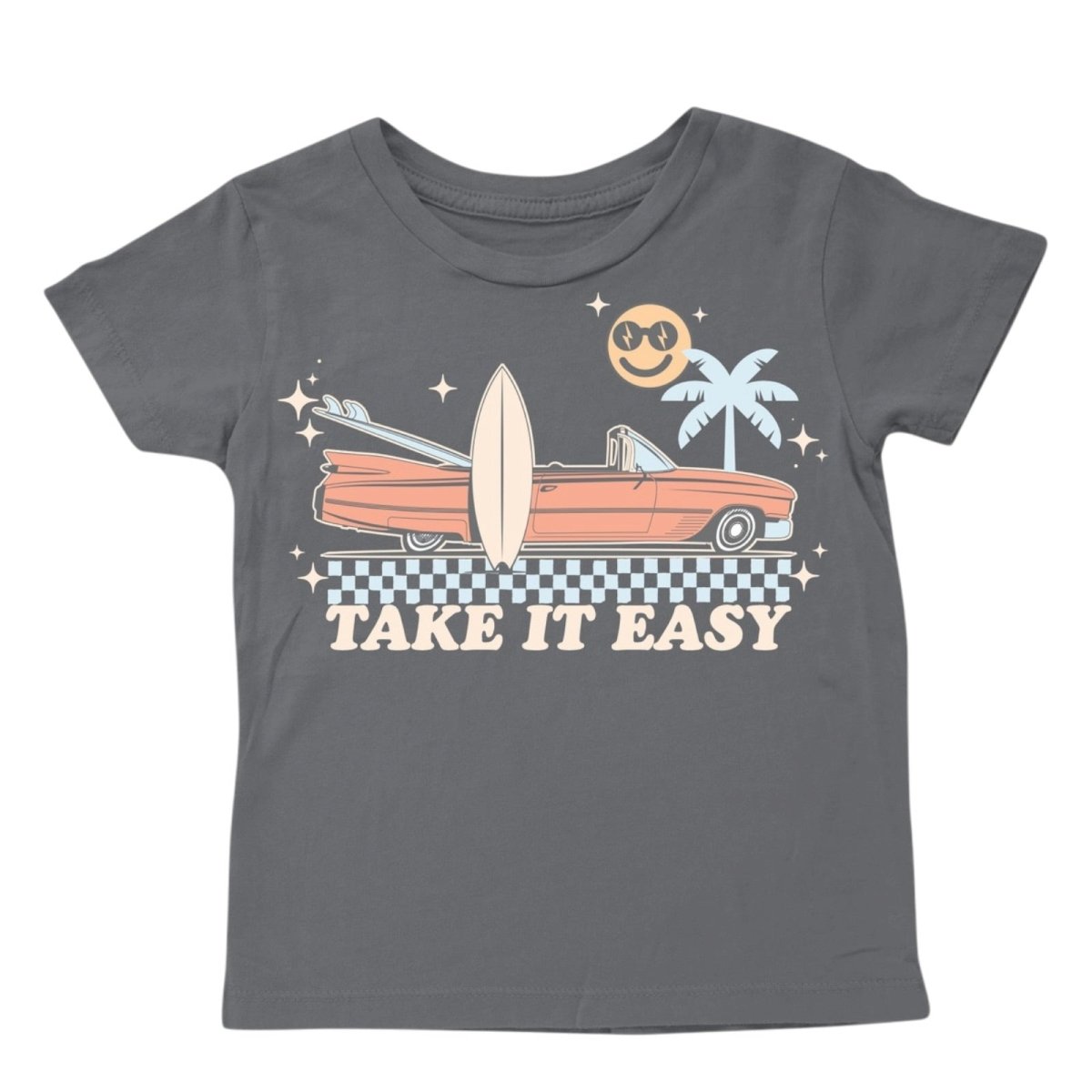 TAKE IT EASY SURF TSHIRT - TINY WHALES