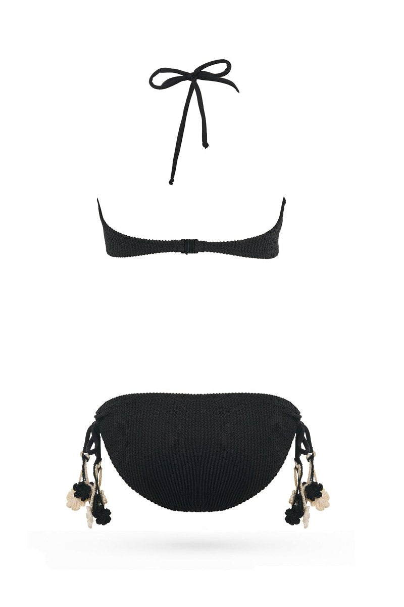 TALONI METALLIC RUFFLES TWO PIECE BIKINI (PREORDER) - NESSI BYRD