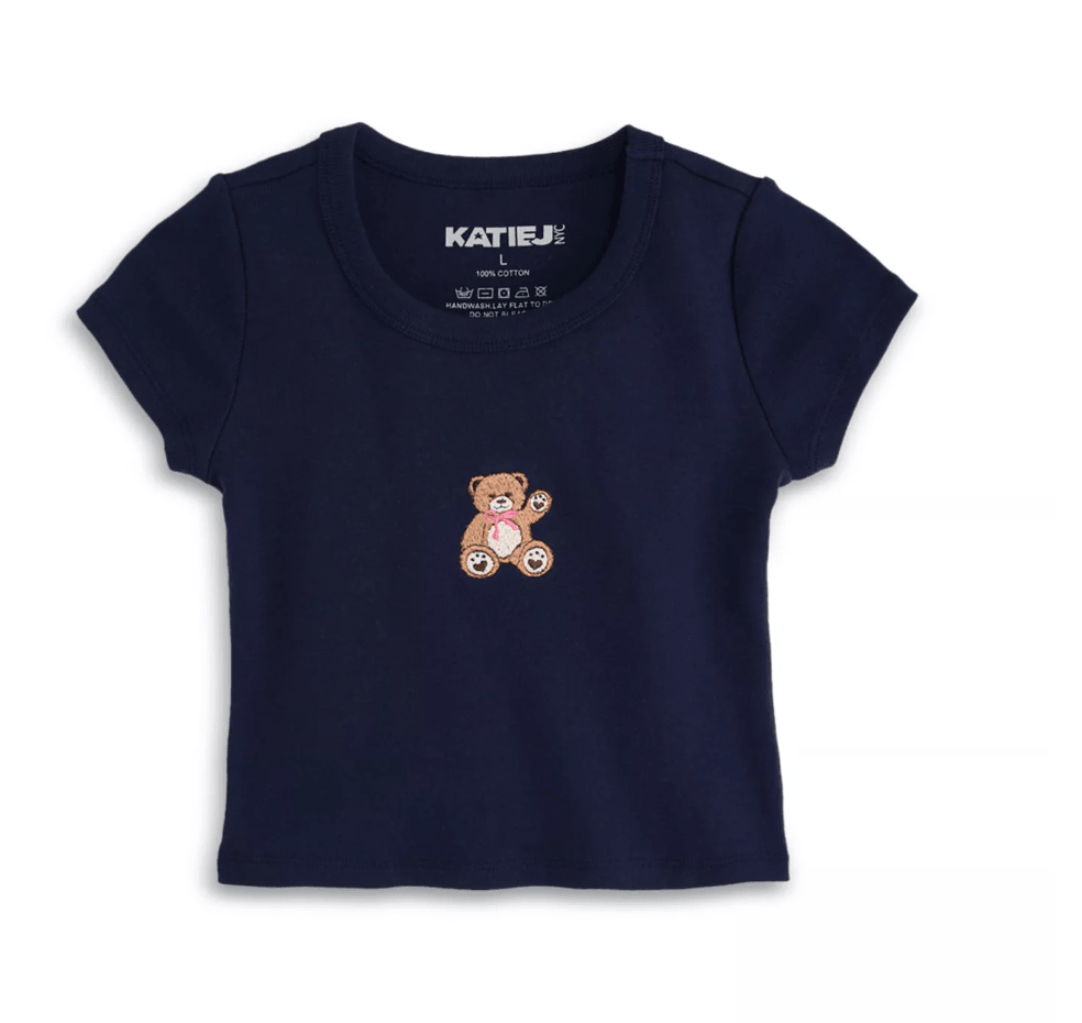 TEDDY BEAR TSHIRT (PREORDER) - KATIE J NYC - SHORT SLEEVE TOPS