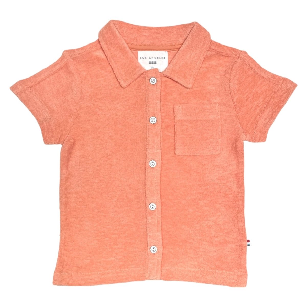 TERRY CABANA BUTTON DOWN TOP - BUTTON DOWNS