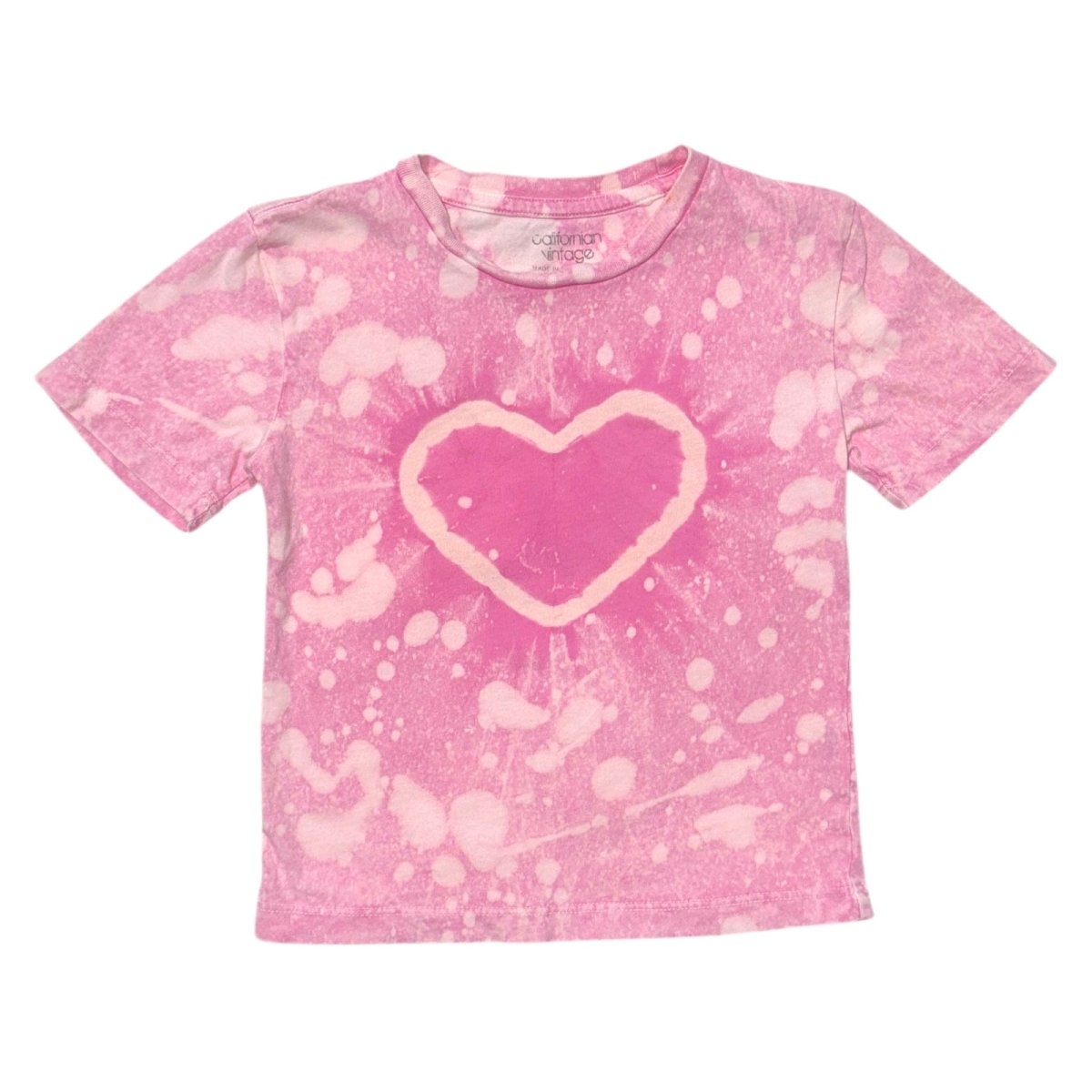 TIE DYE HEART TSHIRT - SHORT SLEEVE TOPS
