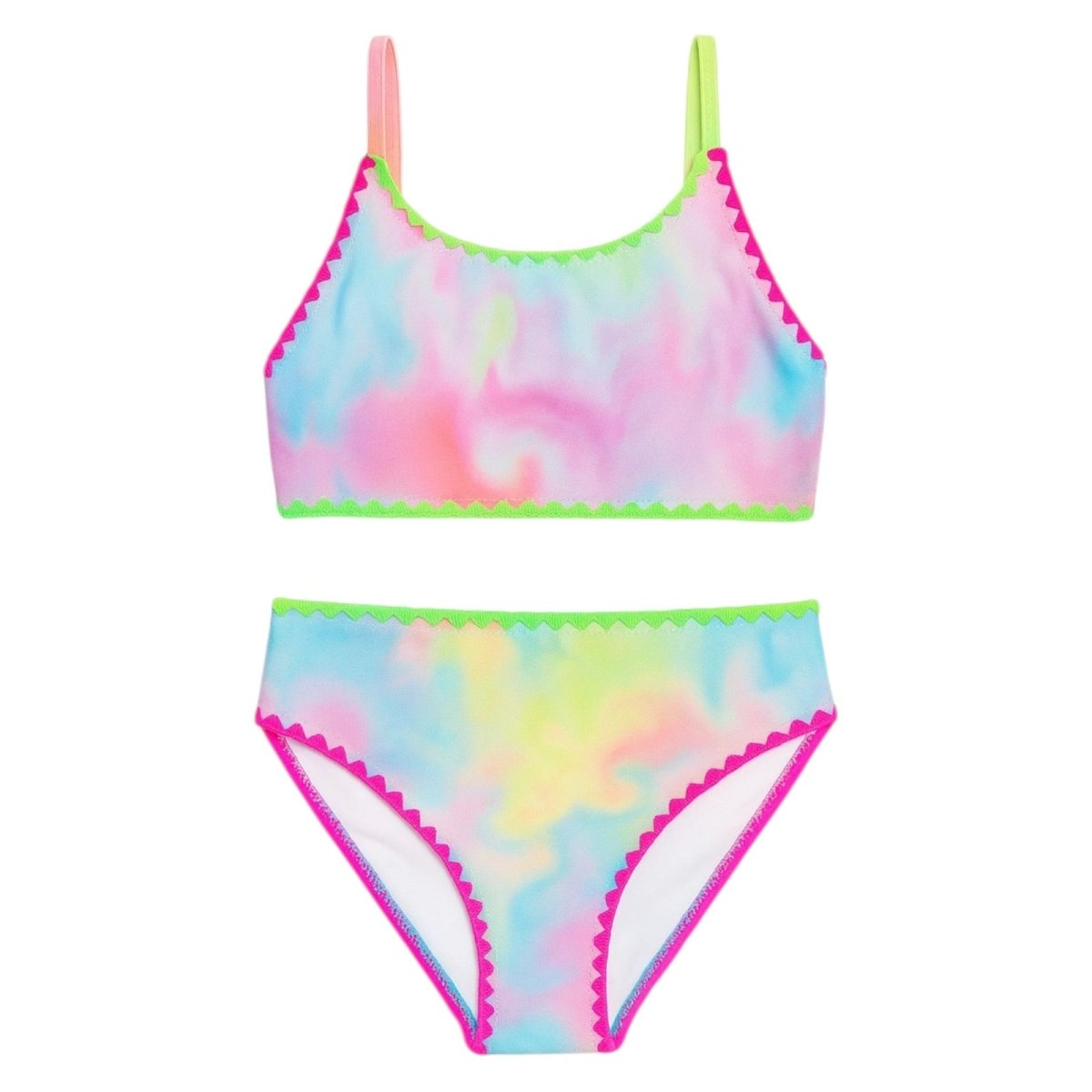 TIE DYE LUNA TWO PIECE BIKINI by LIMEAPPLE | Kids Fashion | Mini