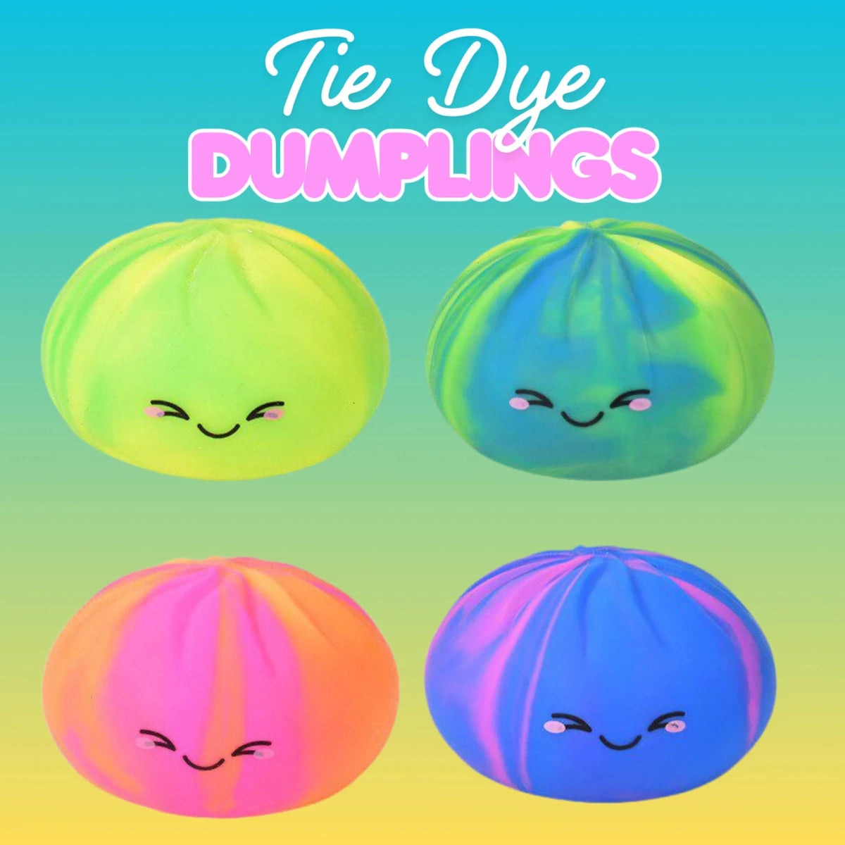 TIE DYE SQUISHY DUMPLING BLIND BOX MYSTERY (PREORDER) - MINI DREAMERS - TOYS