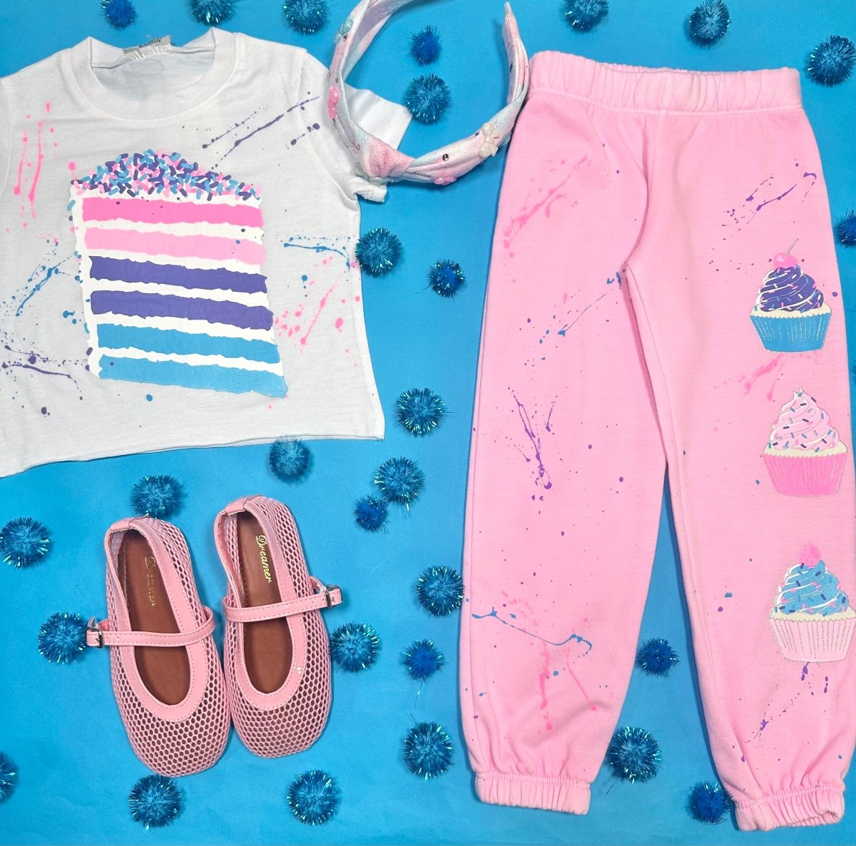 CUPCAKES SPLATTER SWEATPANTS - SWEATPANTS
