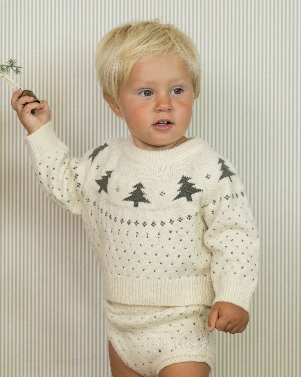 TREES FAIRE ISLE SWEATER - RYLEE + CRU