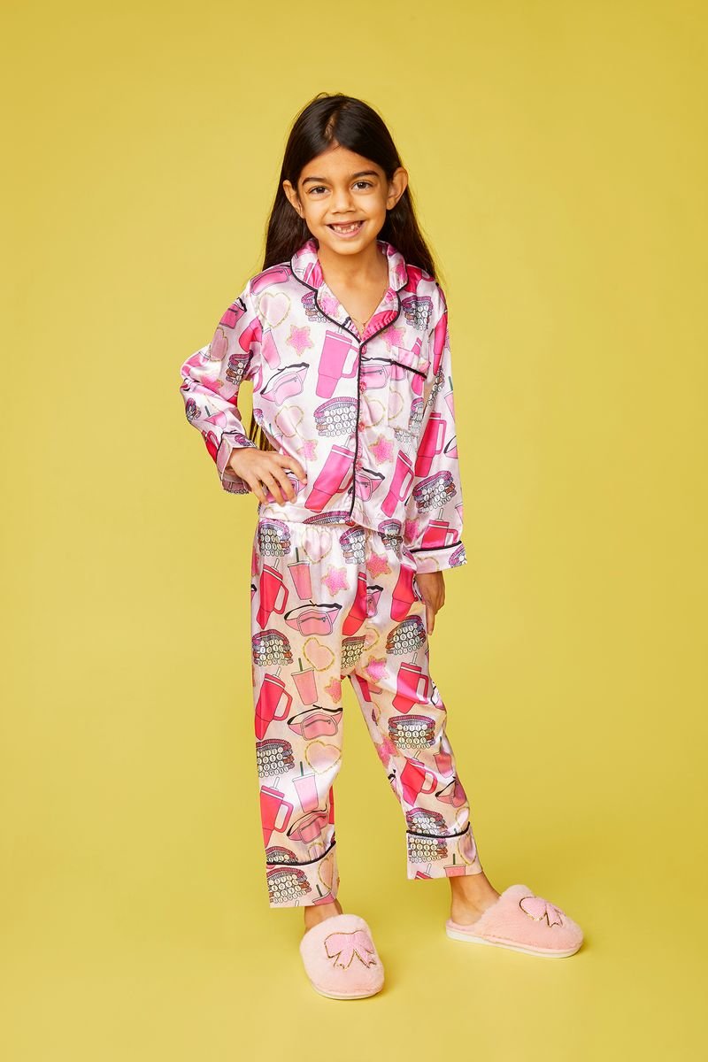 TRENDY GIRL SILKY SET - SET