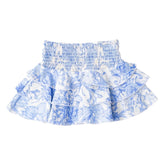 TROPICAL BLUES RUFFLE SKIRT - SKIRTS