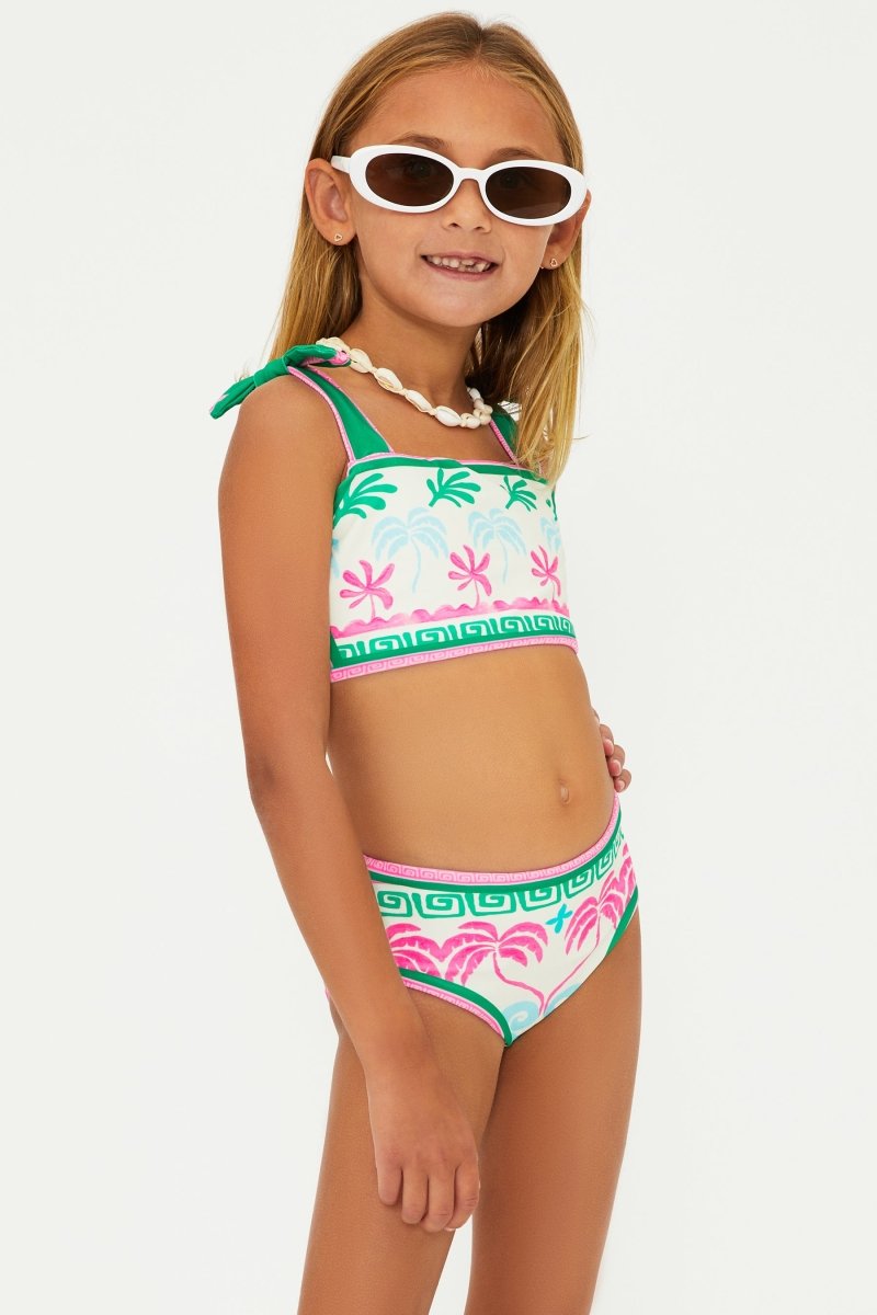 TROPICAL PALM LITTLE STELLA AND JANIE TWO PIECE BIKINI - TWO PIECE BIKINI