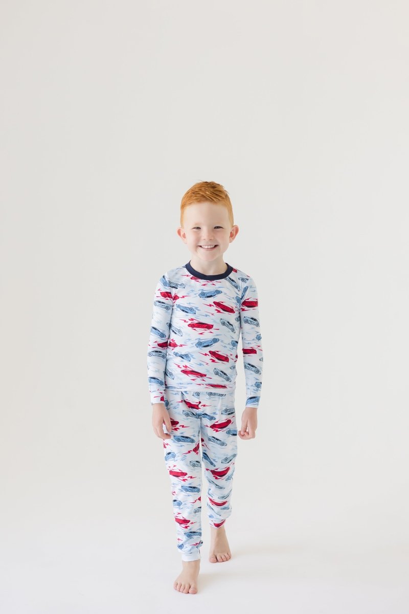 TURBO RACE CARS FOOTBALL LONG SLEEVE PJS BOYS - PAJAMAS