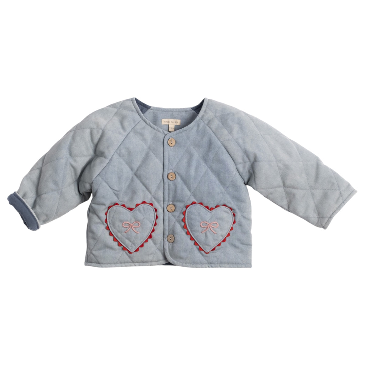 QUILTED HEART DENIM JACKET (PREORDER)