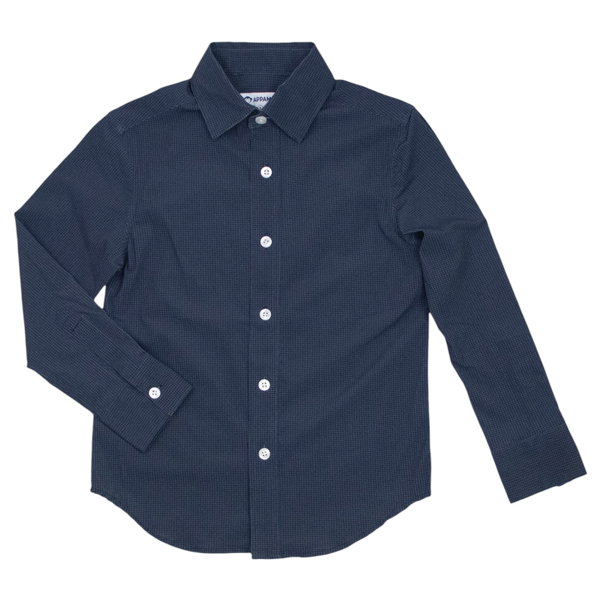 HOUNDSTOOTH STANDARD STRETCH BUTTON DOWN TOP (PREORDER) - APPAMAN - BUTTON DOWNS