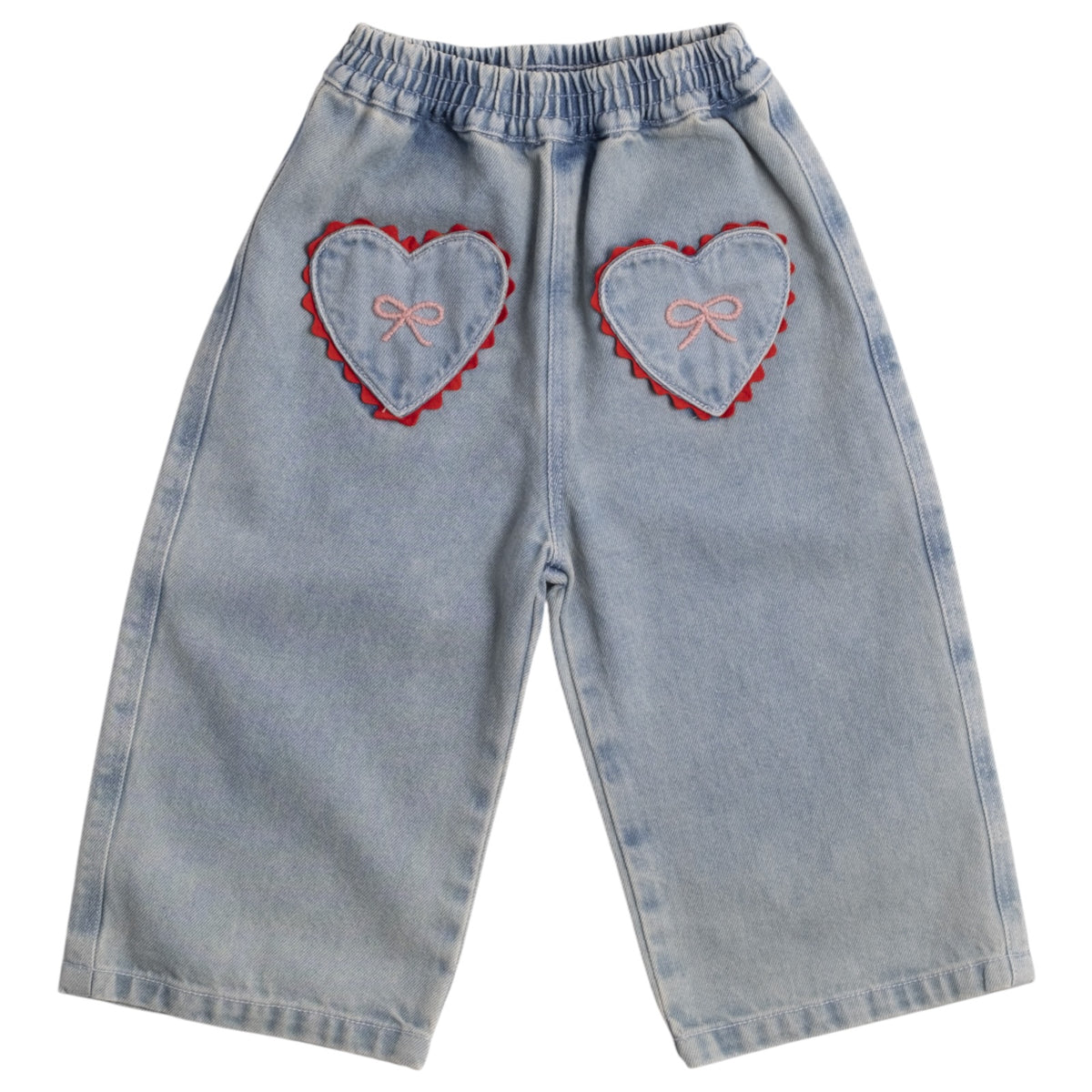 CHERRY DENIM WIDE LEG PANTS (PREORDER)
