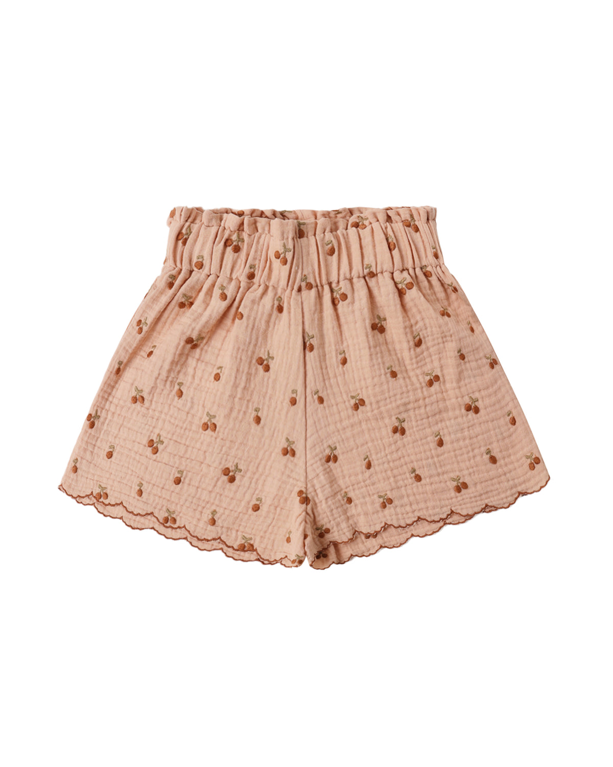 CHERRY EMBROIDERED REMI SHORTS