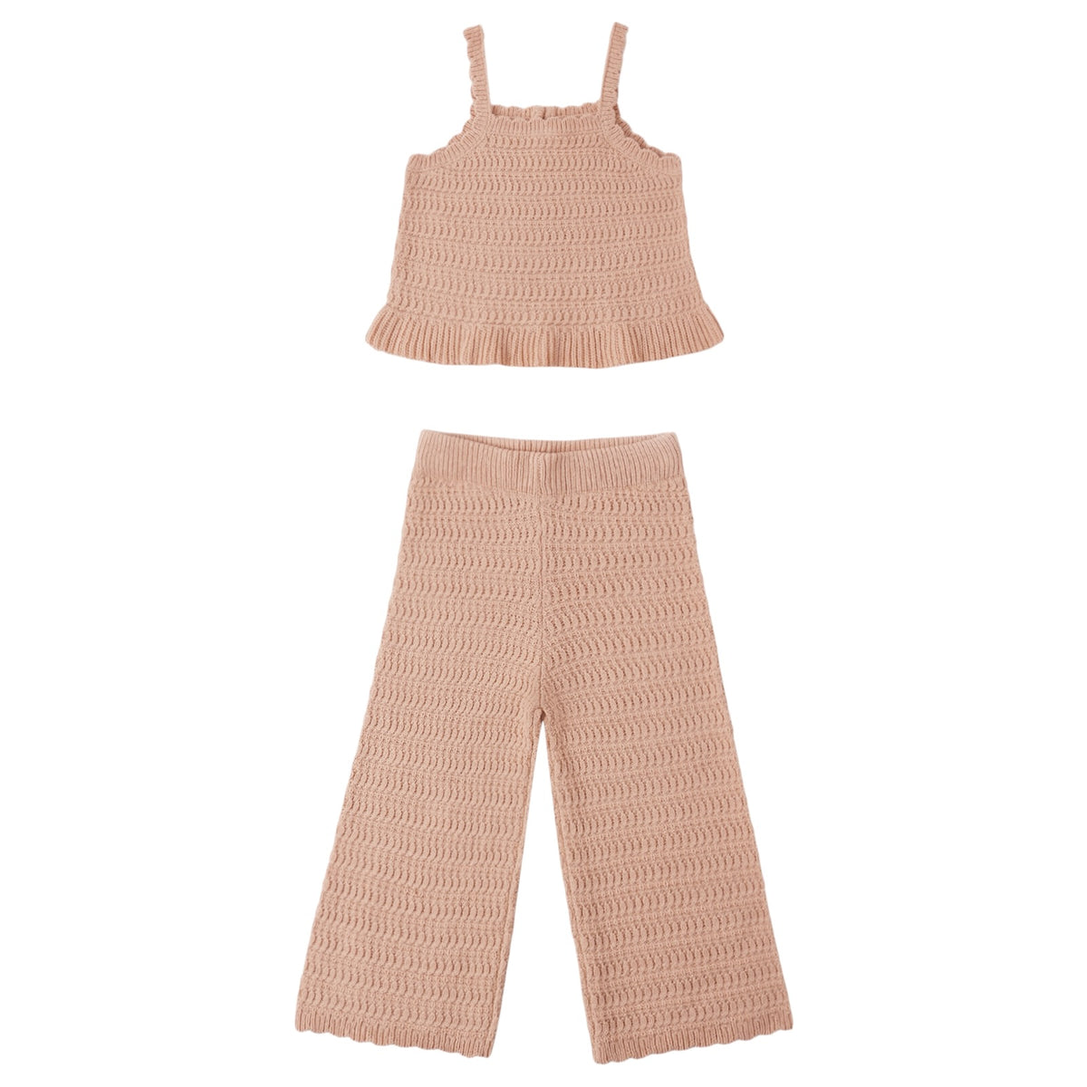 MELON KNITTED MARI TANK AND PANTS SET - SET