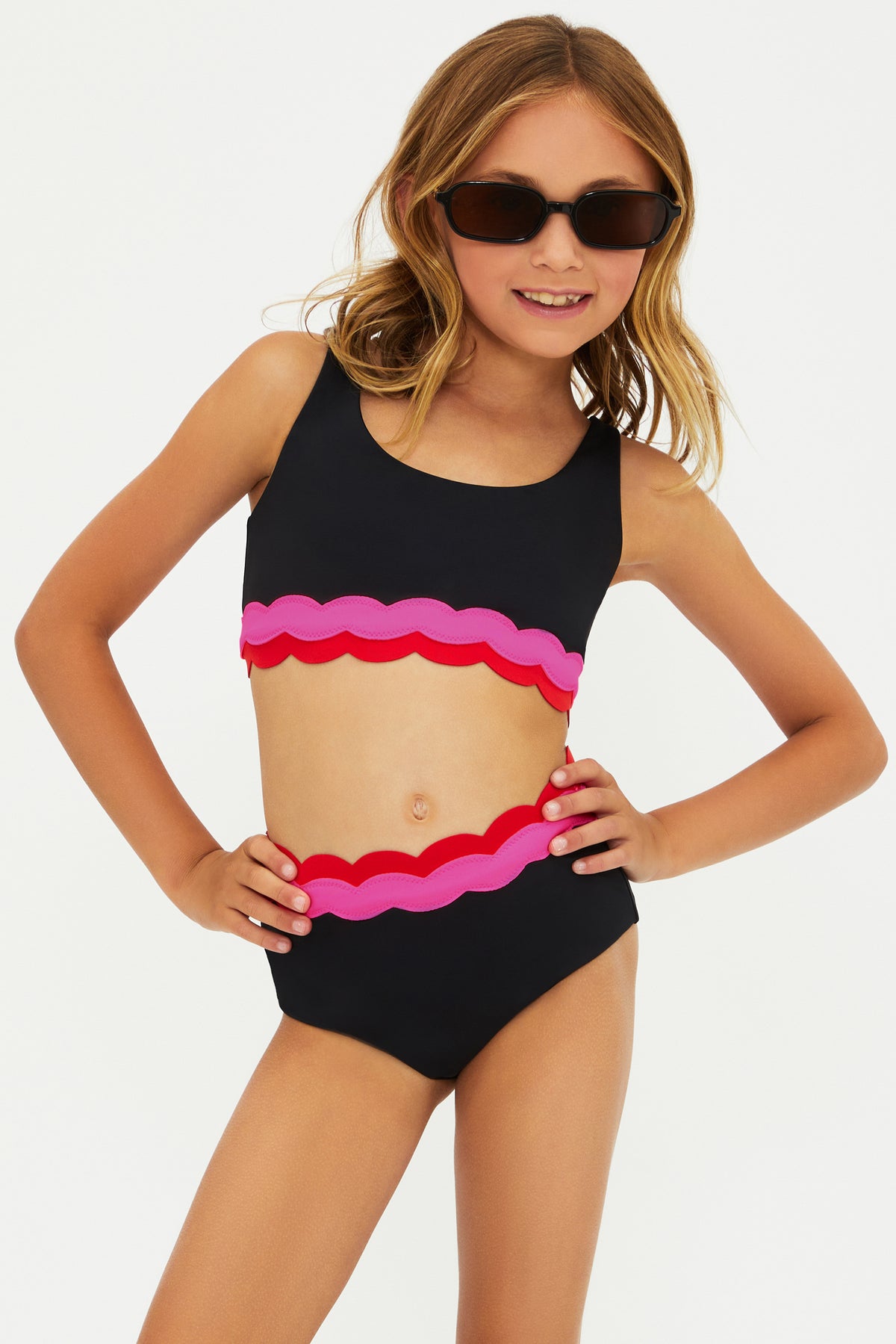 LITTLE MARIN HARRIET SCALLOPED TWO PIECE BIKINI - TWO PIECE BIKINI