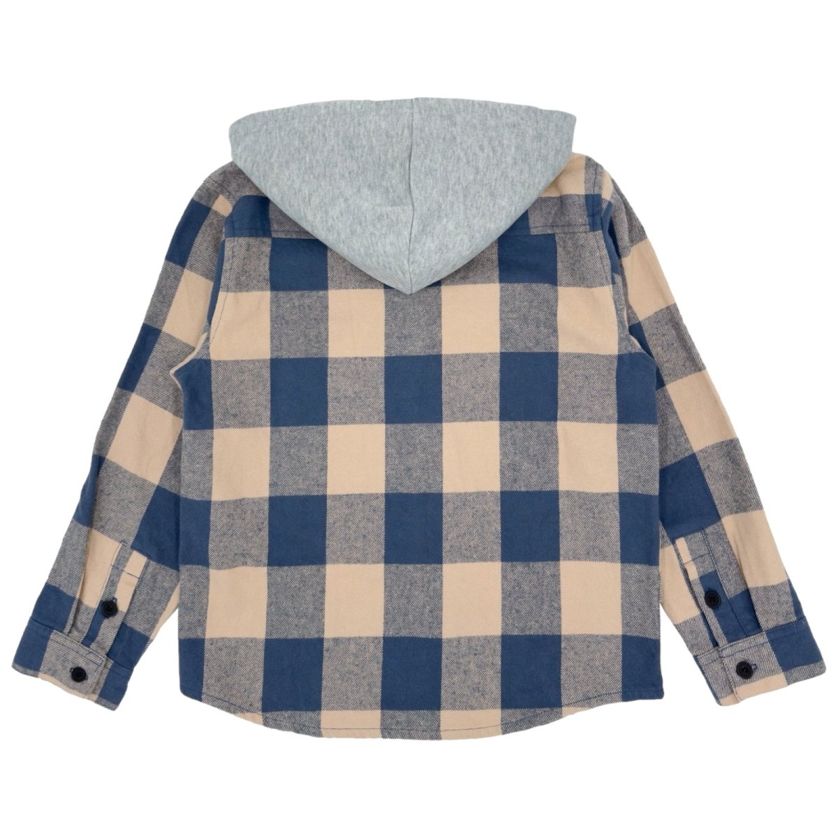 UPLAND PLAID FLANNEL SHACKET W/ HOOD - JACKETS