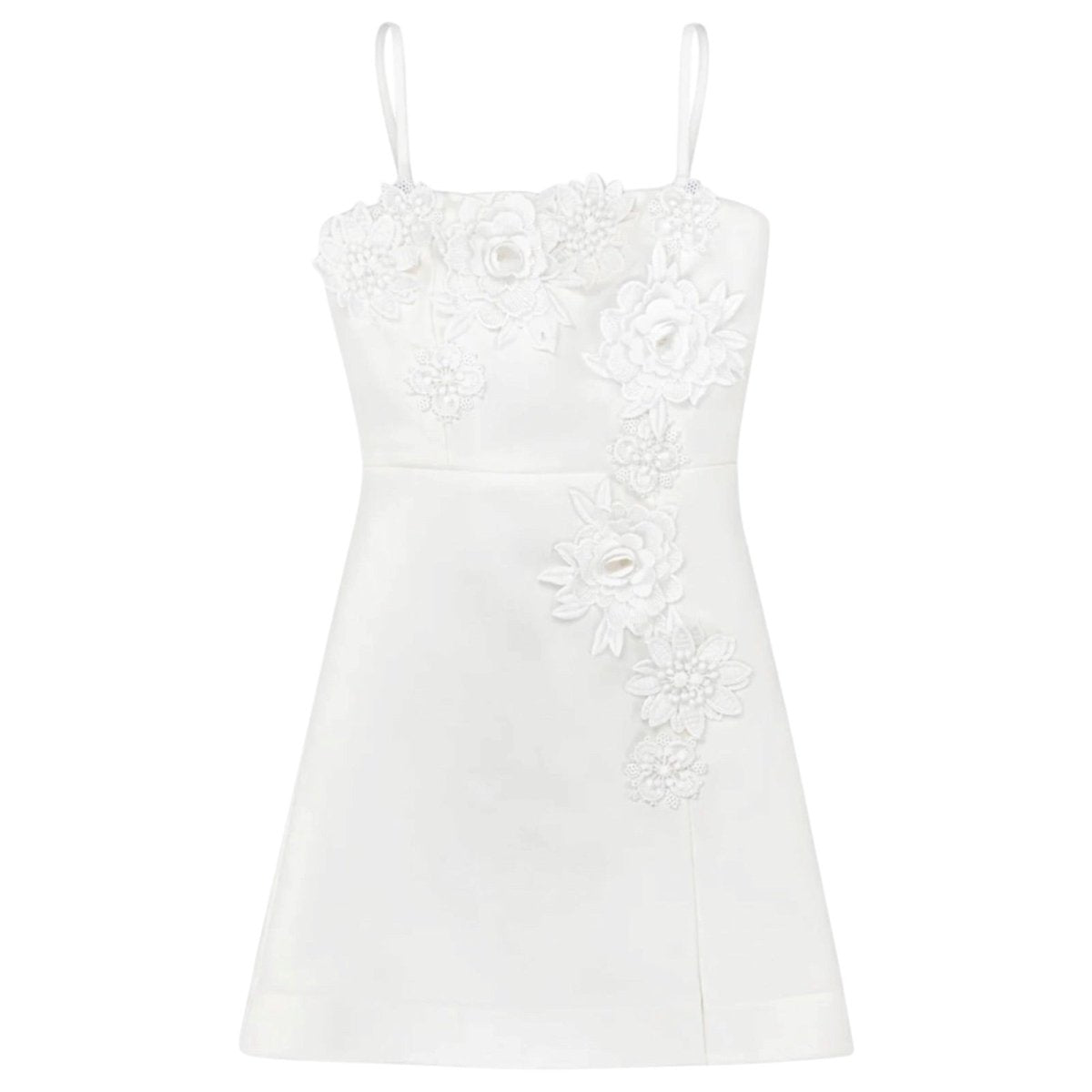 VERA FLORAL APPLIQUE DRESS - KATIE J NYC