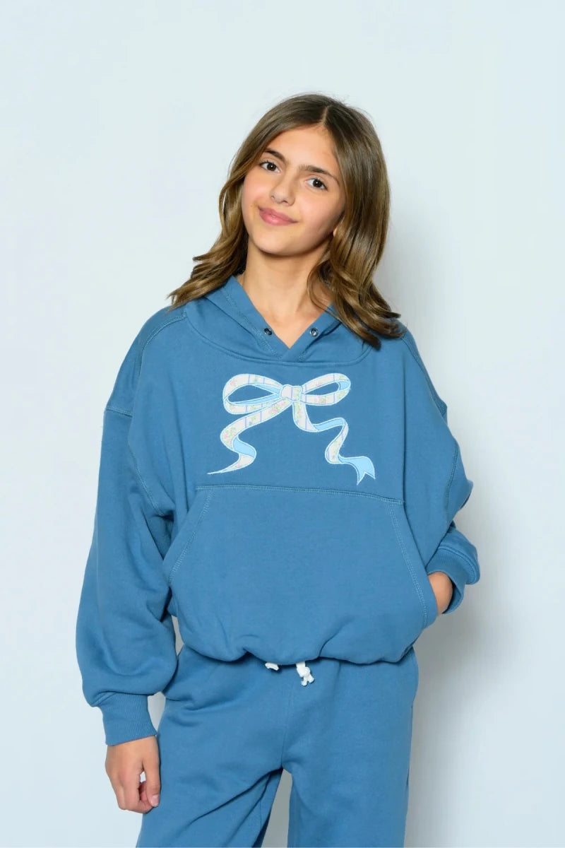 VINTAGE FLORAL BOW RYAN HOODIE - KATIE J NYC - HOODIES