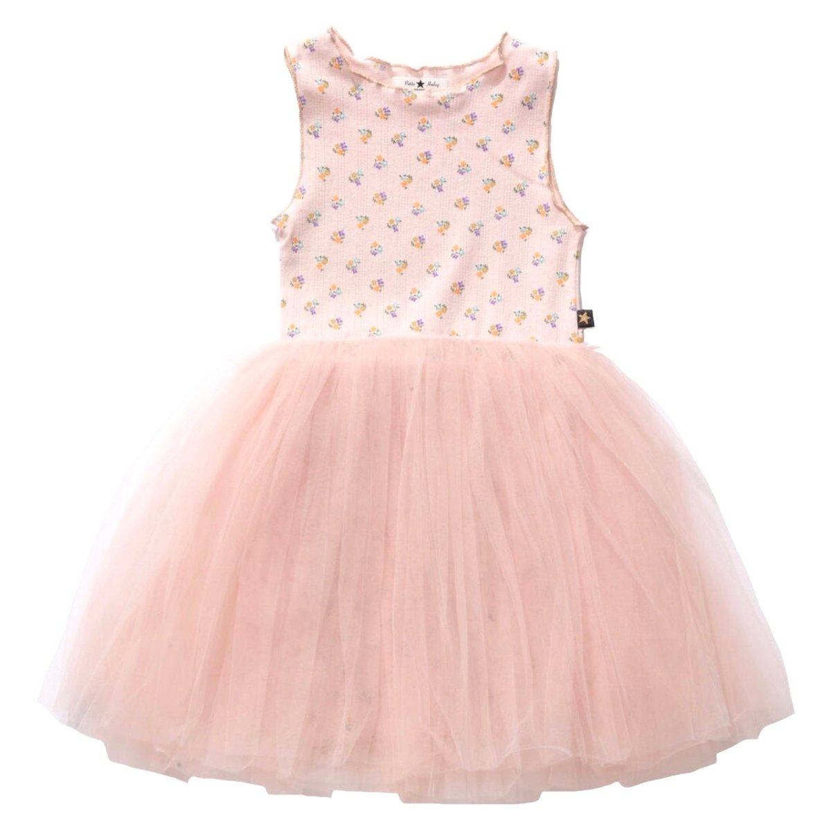 VINTAGE FLOWERS TUTU DRESS - DRESSES