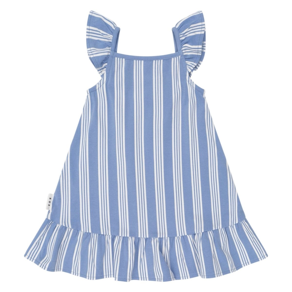 VINTAGE STRIPE CHERRY DRESS - HUXBABY