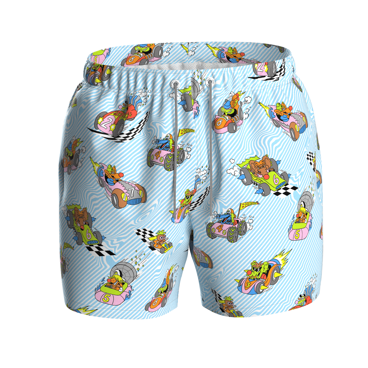 WACKY TRACKS RACE CAR SWIM TRUNKS - BOARDIES